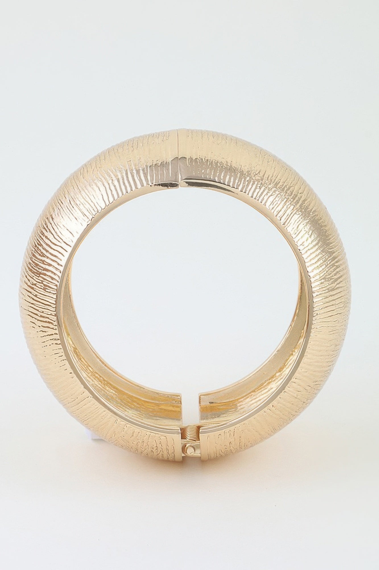 Polished Engraved Dome Cuff Bracelet