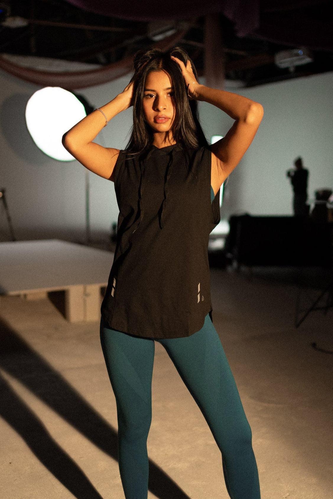 DETERMINED Hooded Sleeveless Tank
