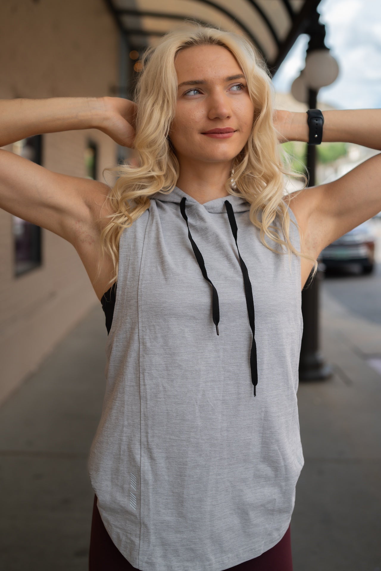 DETERMINED Hooded Sleeveless Tank