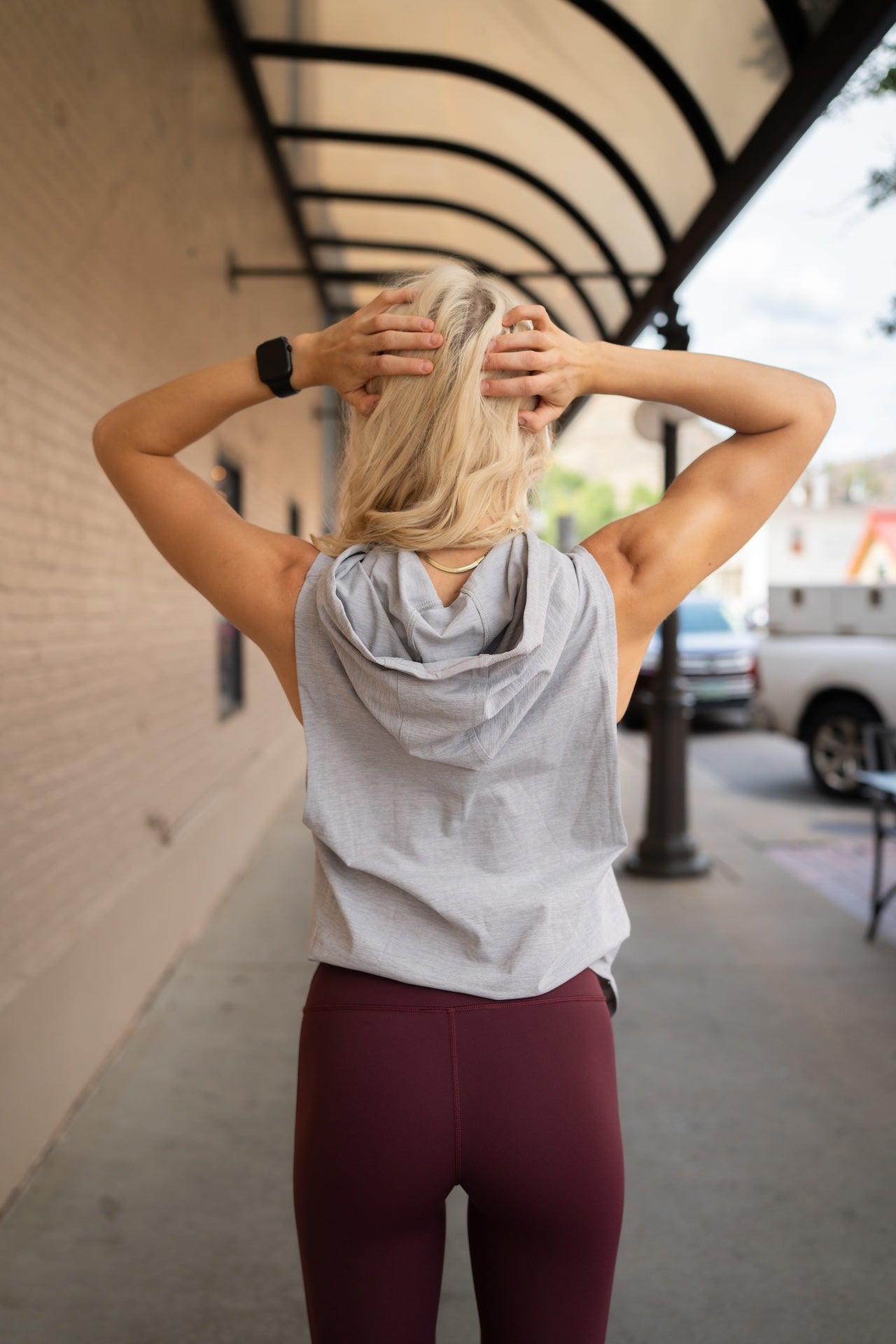 DETERMINED Hooded Sleeveless Tank