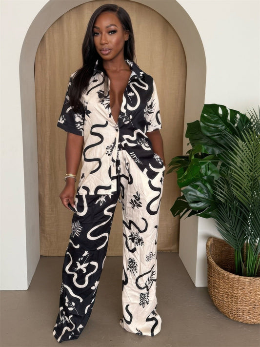 Women's Resort Wear Pant Set