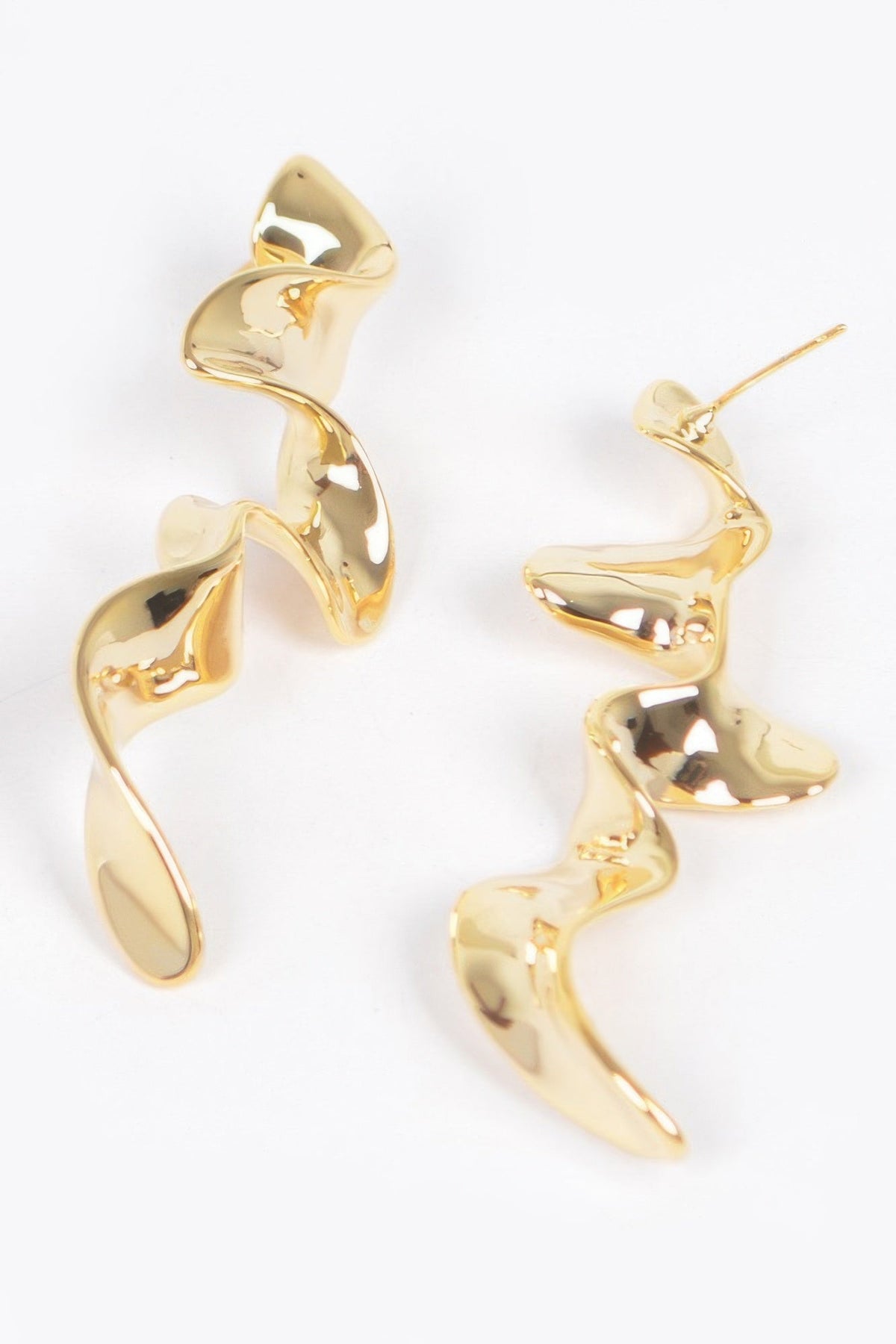 Metal Gold Plated Earrings