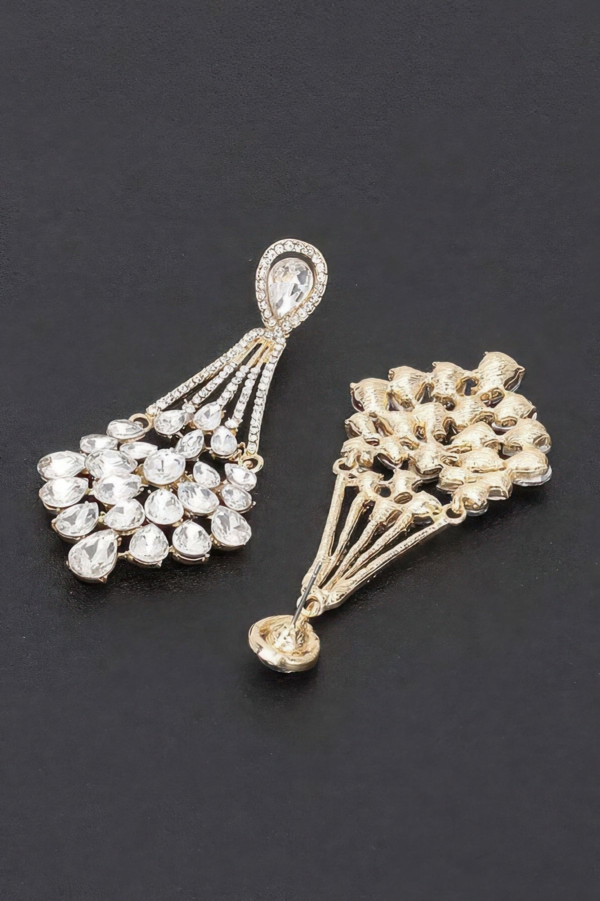Rhinestone Earrings | Glamour Drop Earrings