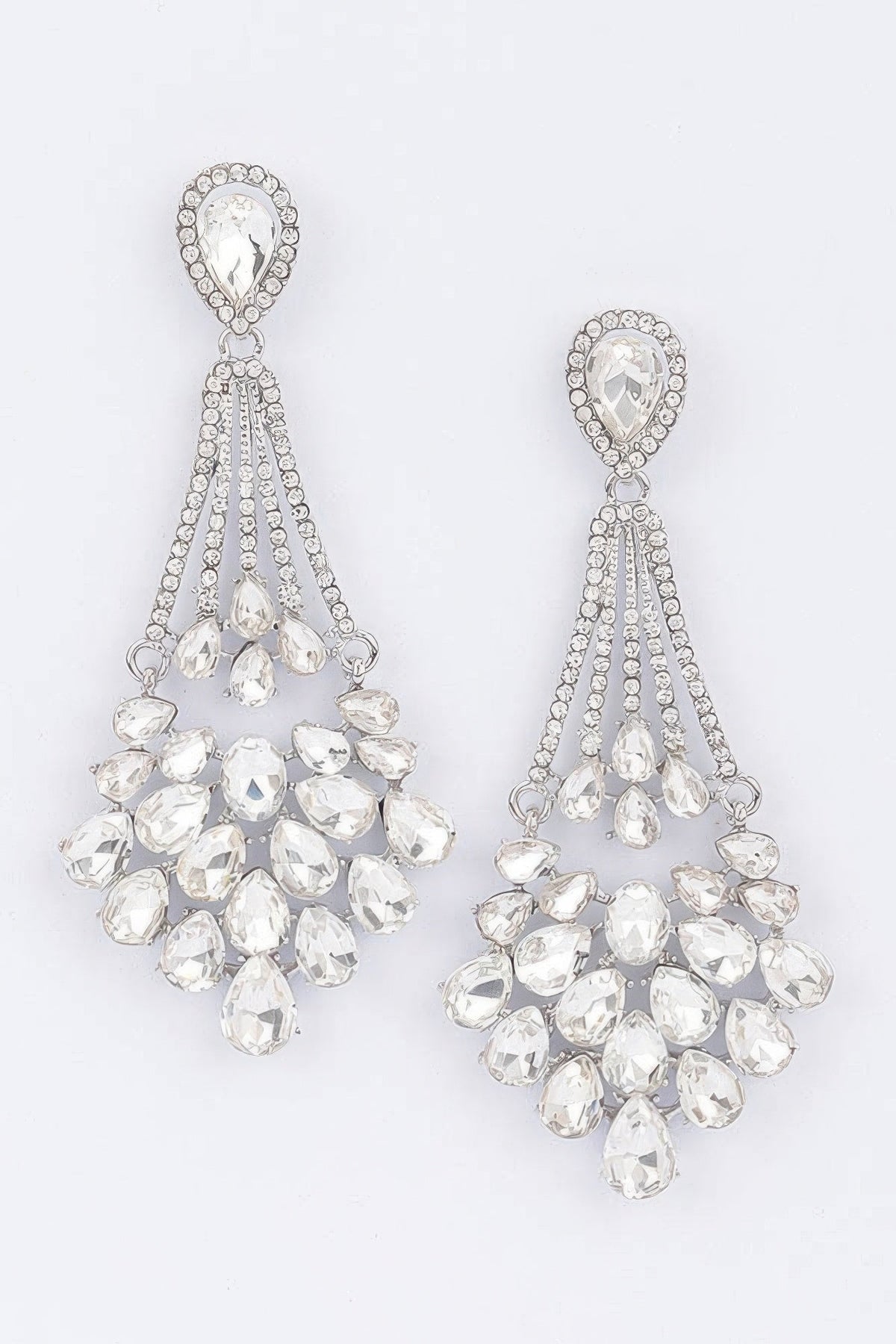 Rhinestone Earrings | Glamour Drop Earrings