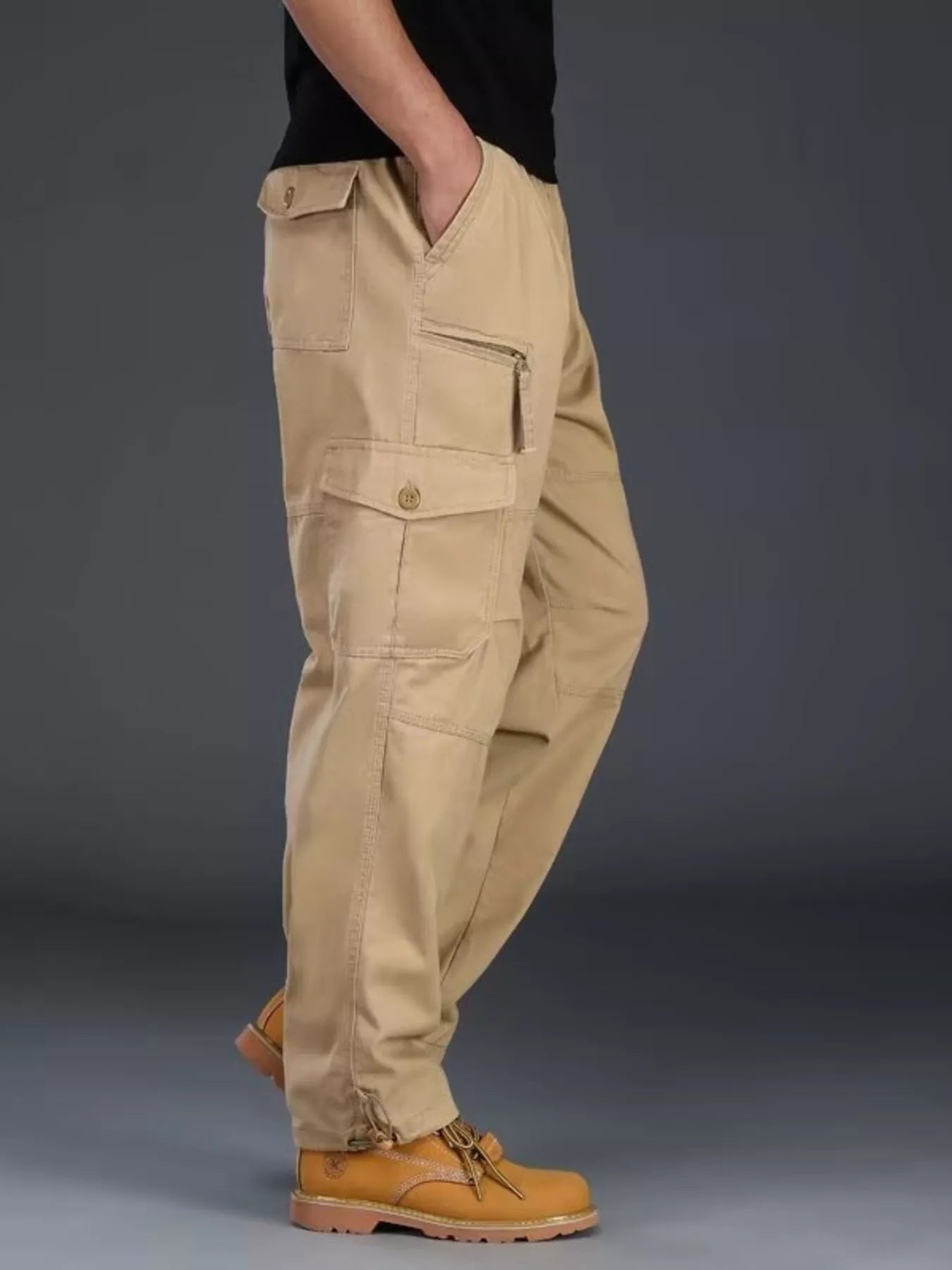 Men's Plus Size Casual Cargo Pants