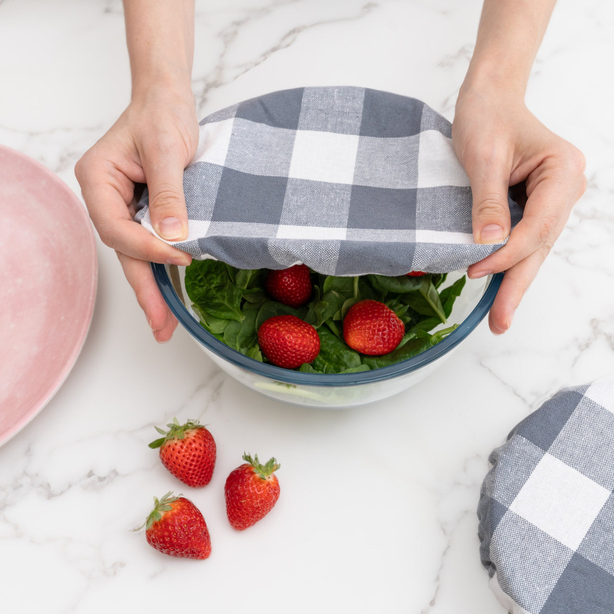 Cloth Bowl Covers – Reusable Linen Food Covers with Elastic