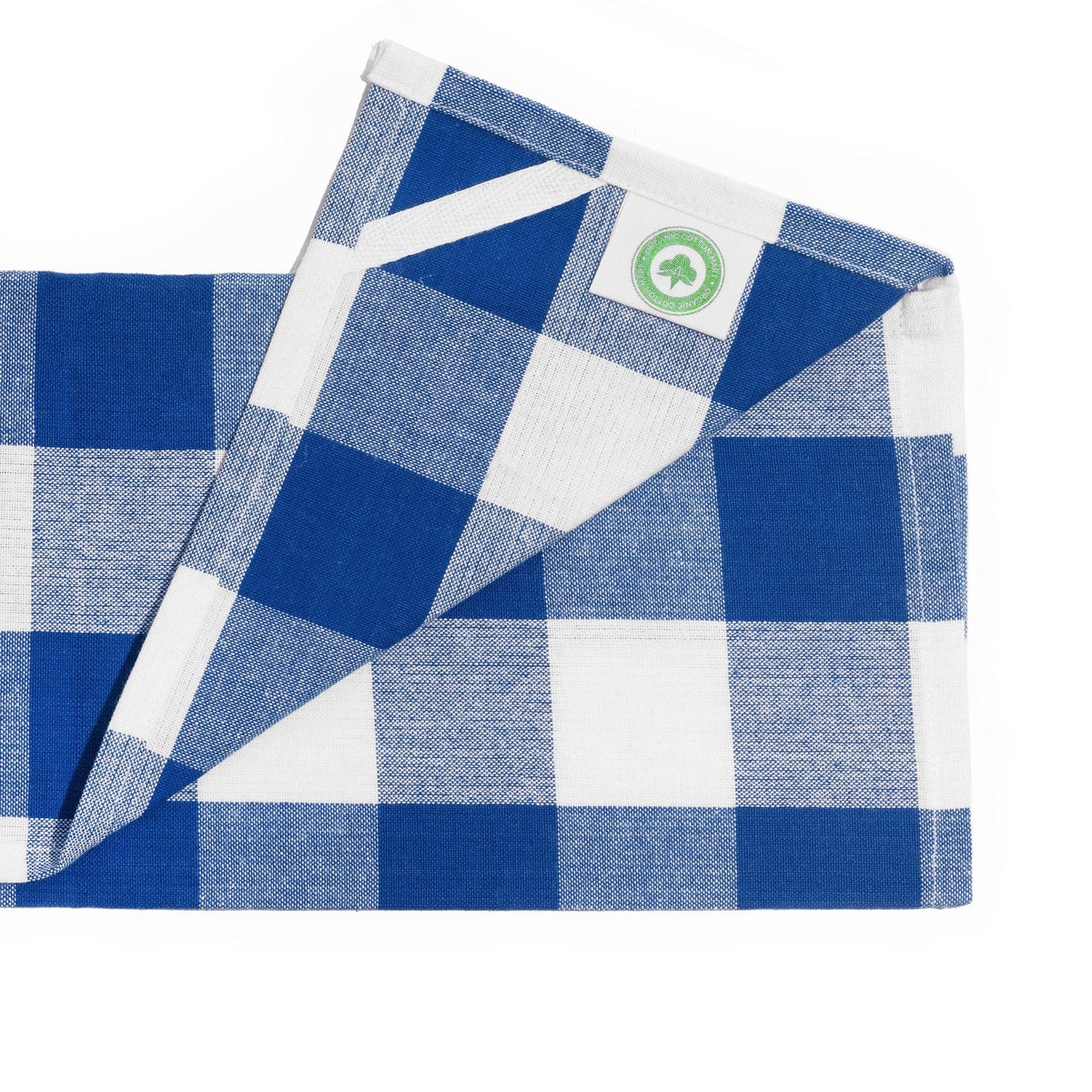 Plaid Kitchen Towels Set of 6 – 100% Organic Cotton, 20x28"