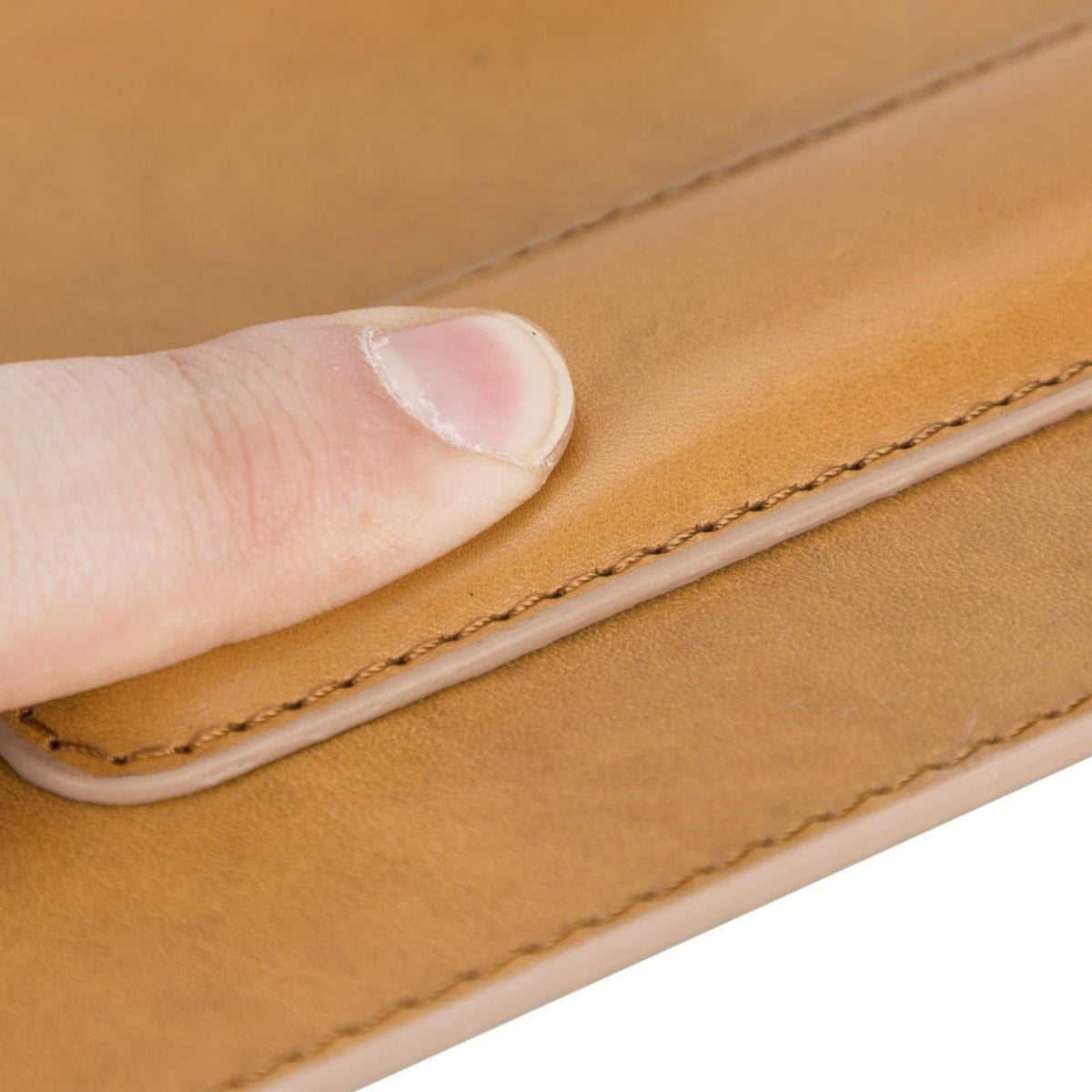 Boulder Full-Grain Leather Mouse Pad with Hand Support