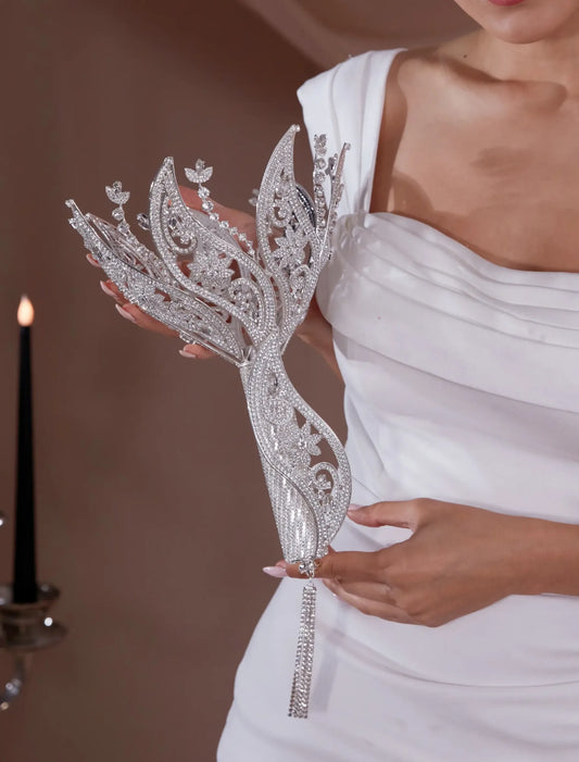 Bride Bouquet Holder, Wedding Accessories | Zenvyra Collective