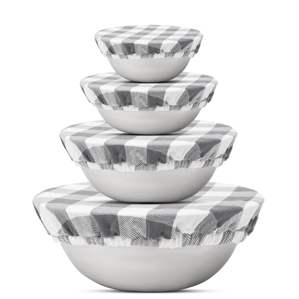 Cloth Bowl Covers – Reusable Linen Food Covers with Elastic