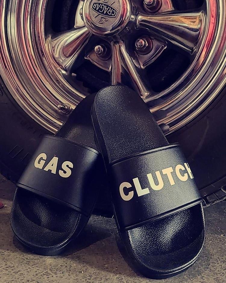 Clutch Gas Slides – Unisex PVC Slip-On Sandals