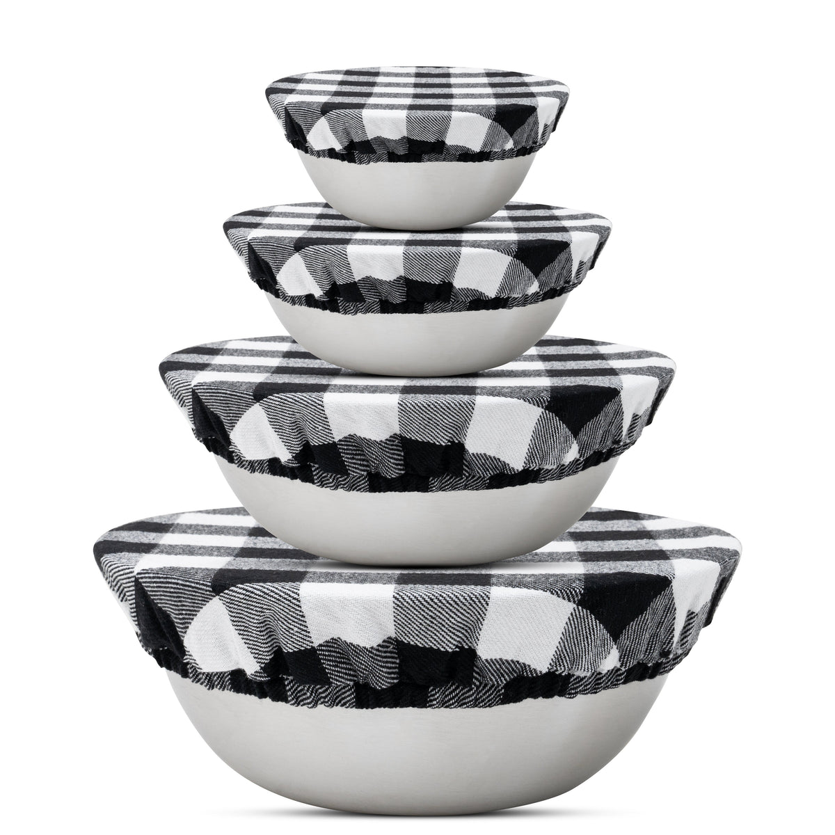 Cloth Bowl Covers – Reusable Linen Food Covers with Elastic