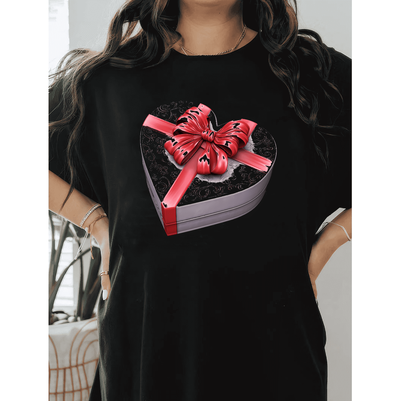 Casual Women's Cotton T-Shirt with Bow Detail - Trendy and Comfortable for Every Season