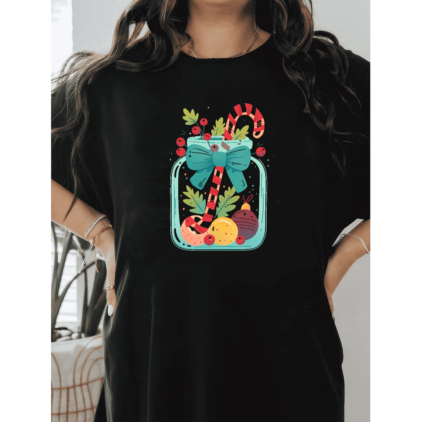 Casual Women's Cotton T-Shirt with Bow Detail - Trendy and Comfortable for Every Season