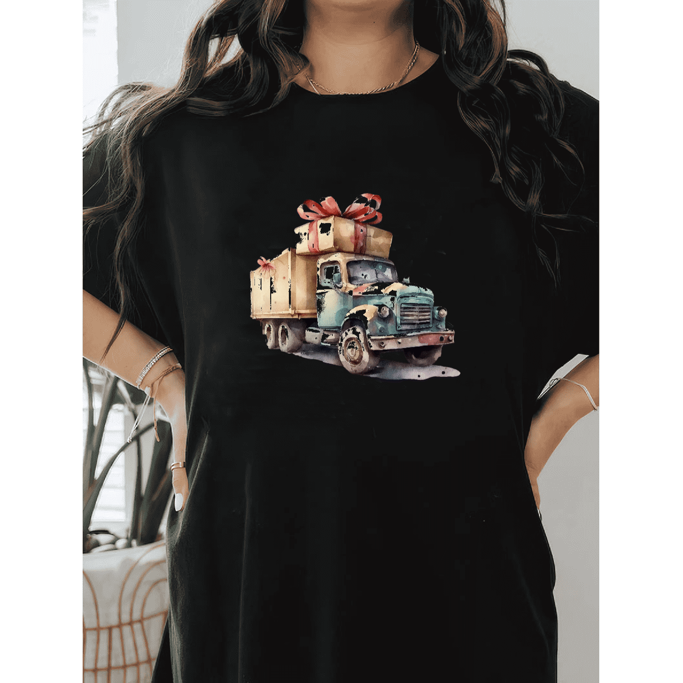 Casual Women's Cotton T-Shirt with Bow Detail - Trendy and Comfortable for Every Season