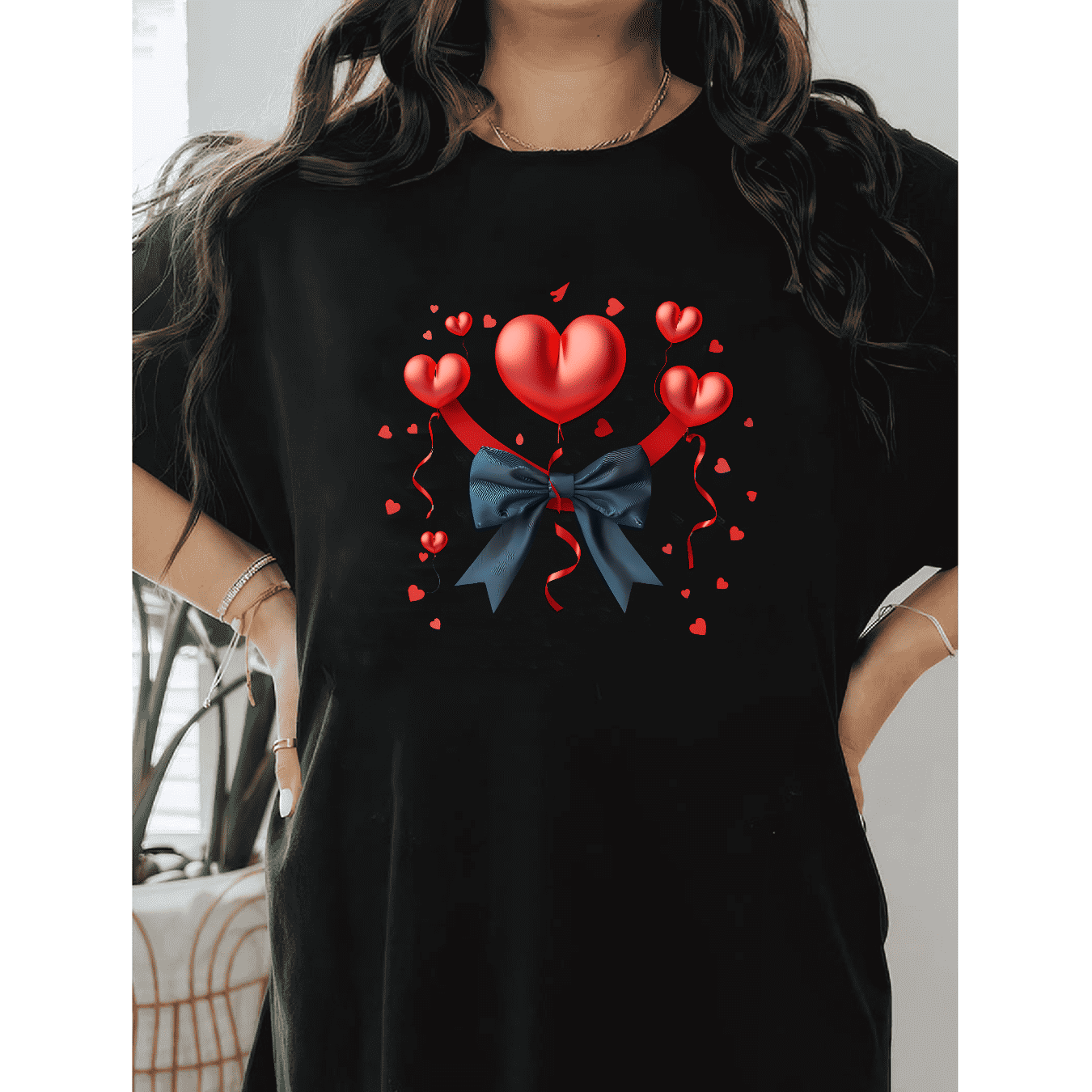 Casual Women's Cotton T-Shirt with Bow Detail - Trendy and Comfortable for Every Season