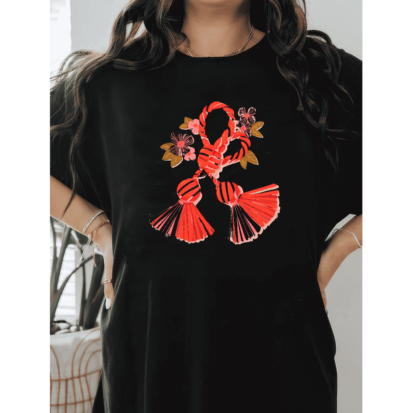 Casual Women's Cotton T-Shirt with Bow Detail - Trendy and Comfortable for Every Season