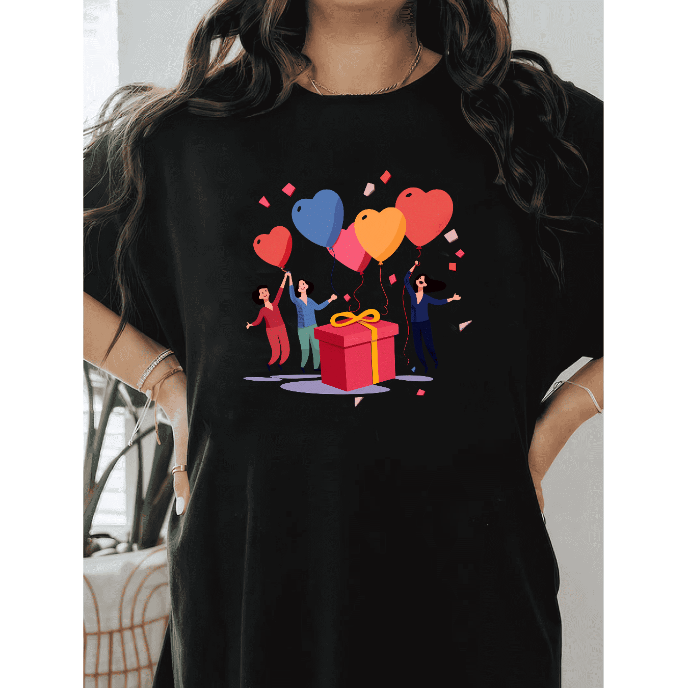 Casual Women's Cotton T-Shirt with Bow Detail - Trendy and Comfortable for Every Season