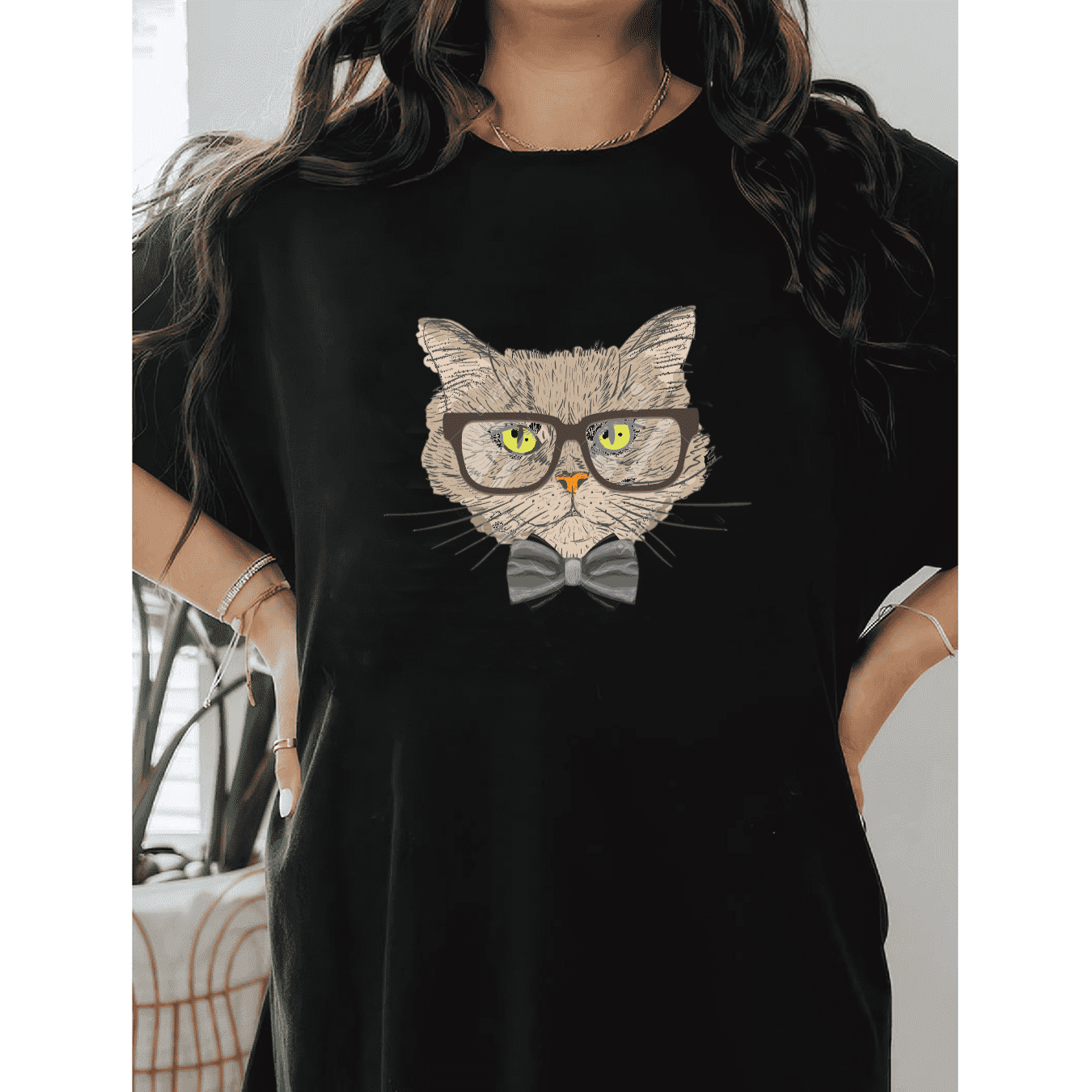 Casual Women's Cotton T-Shirt with Bow Detail - Trendy and Comfortable for Every Season