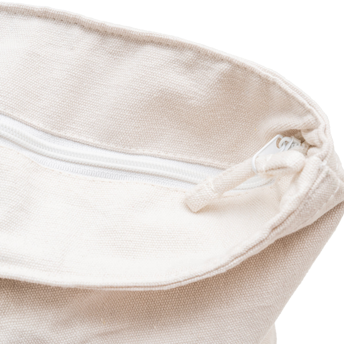 Extra Large Canvas Tote Bag with Zipper | Organic Cotton