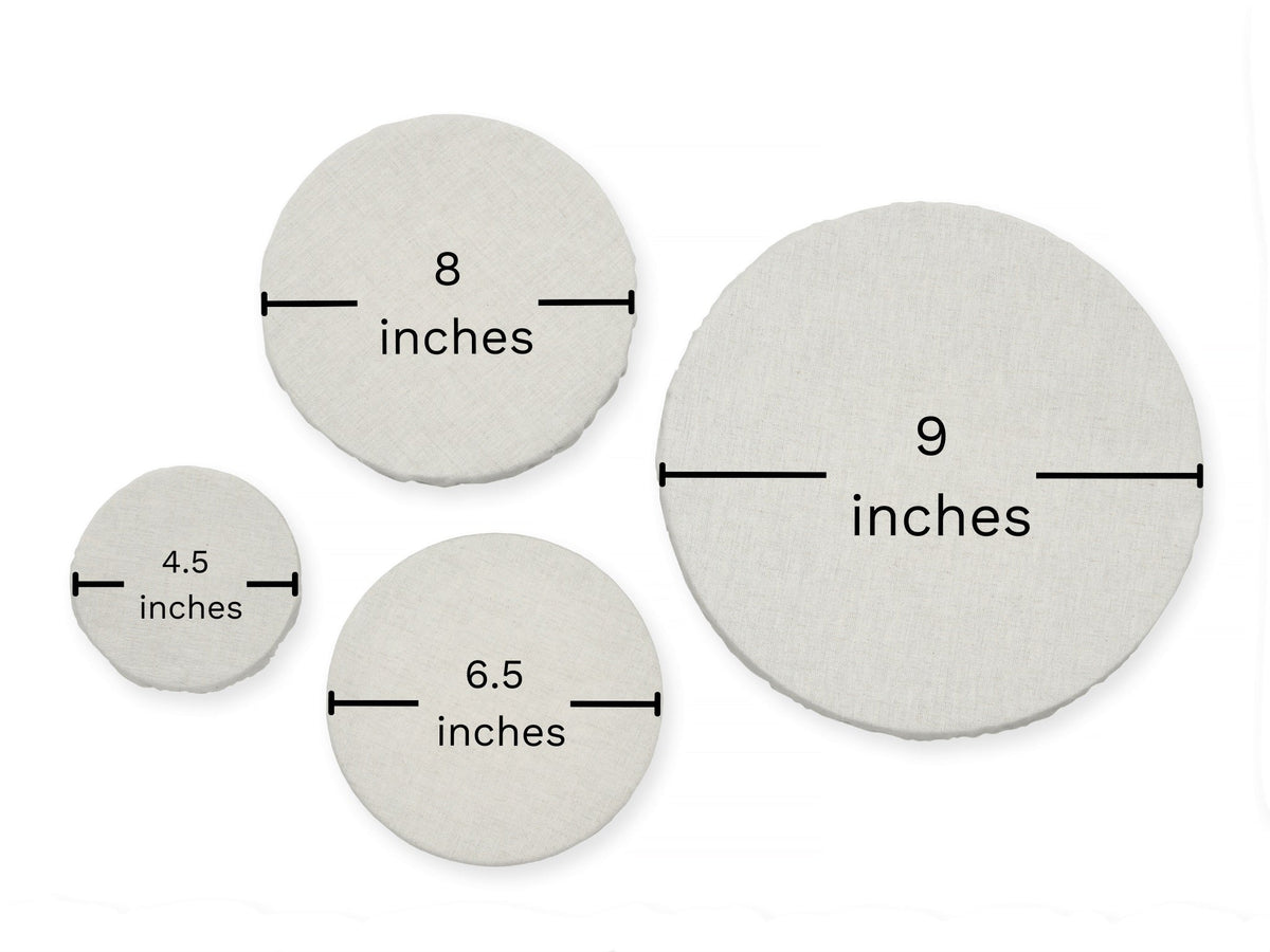 Cloth Bowl Covers – Reusable Linen Food Covers with Elastic