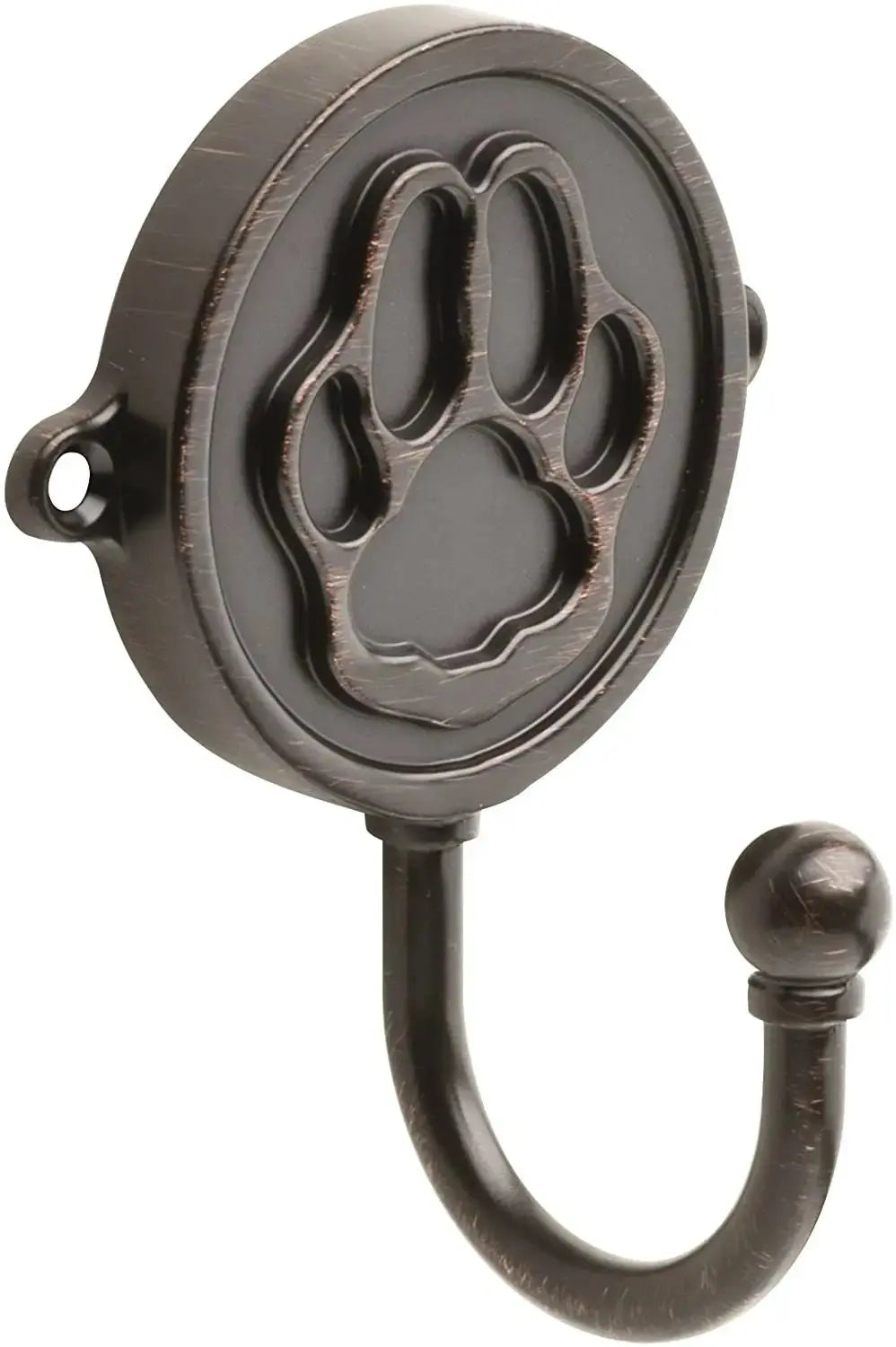 Dog Leash Hook – Decorative Paw Print Wall Mount