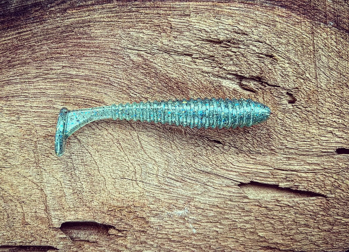 Minutemen Soft Plastic Swimbait – 3.5" Ribbed Fishing Lure
