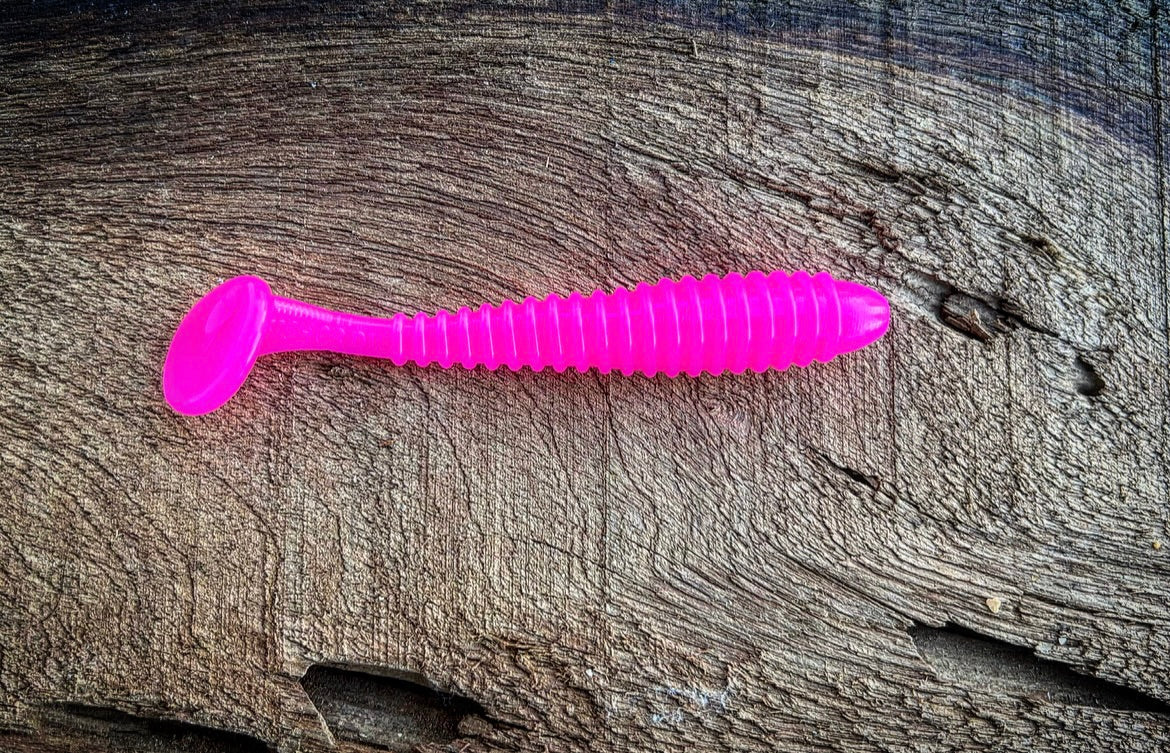 Minutemen Soft Plastic Swimbait – 3.5" Ribbed Fishing Lure