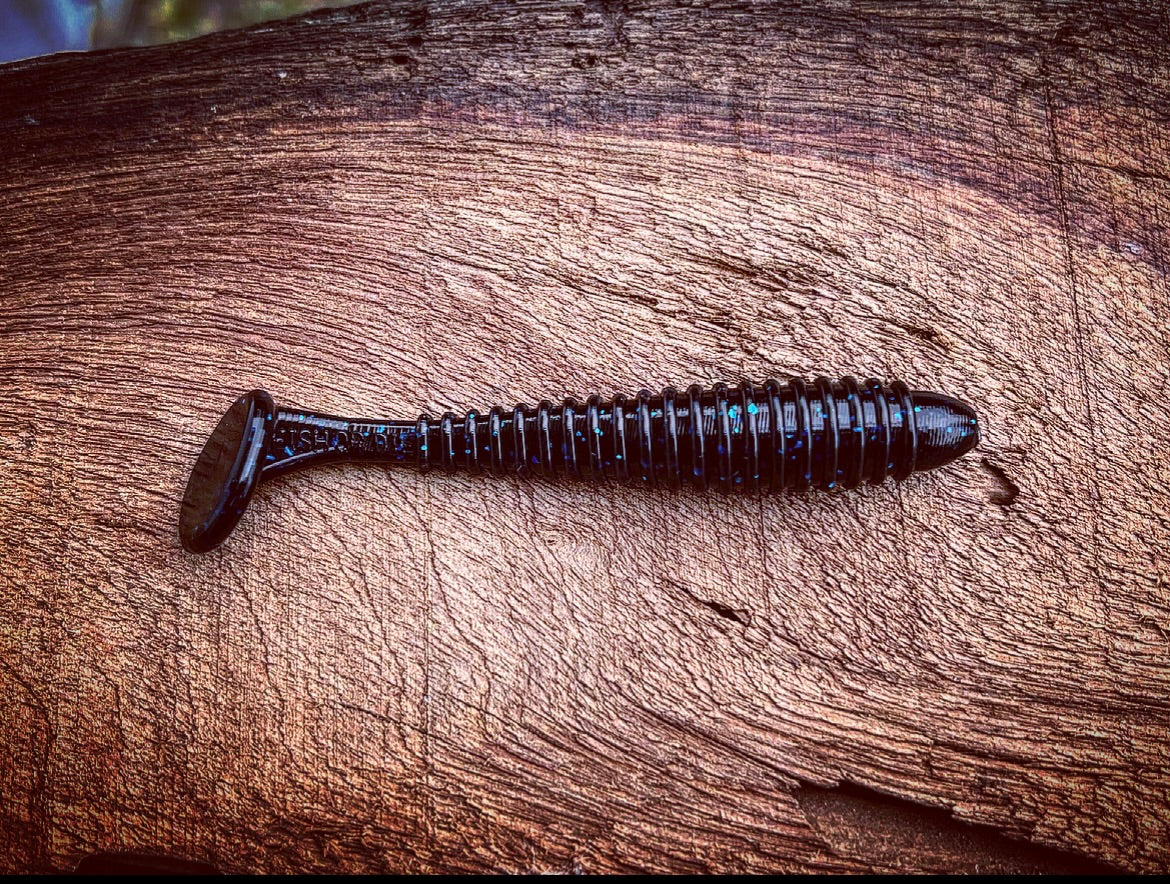 Minutemen Soft Plastic Swimbait – 3.5" Ribbed Fishing Lure