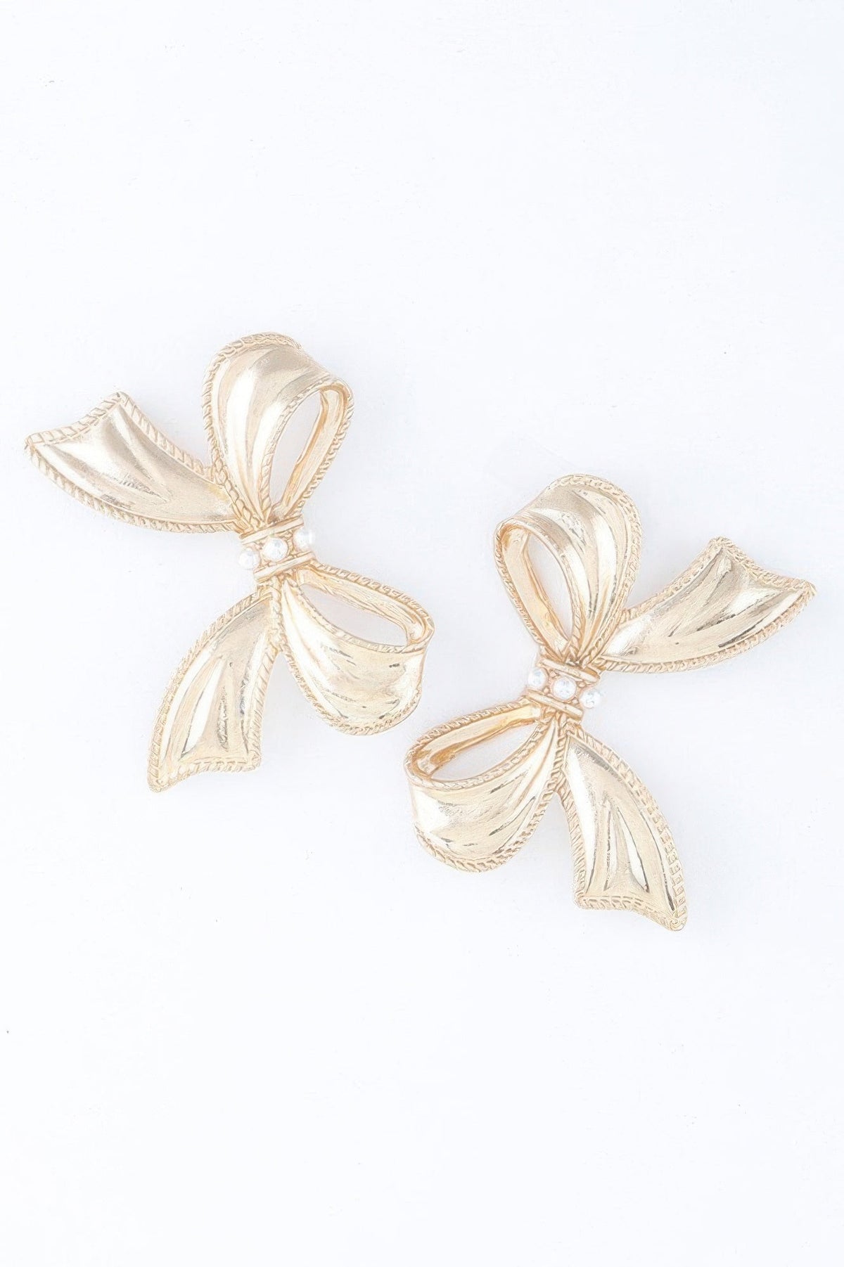 Luxury Pearl Ribbon Earrings