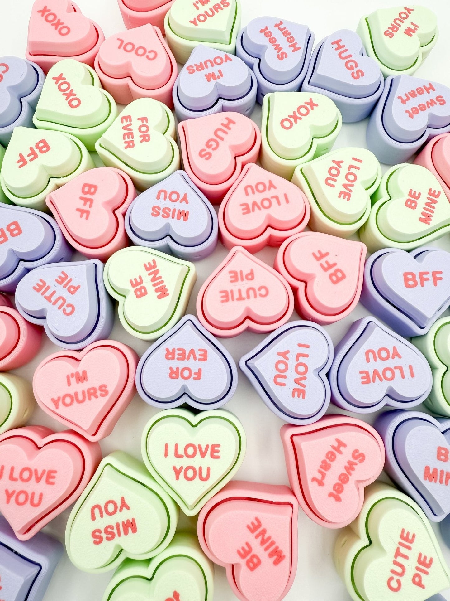Mystery Pack Conversation Heart Clickers