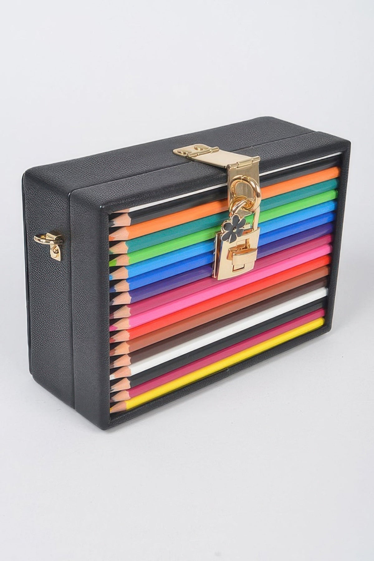 Pencil Case With Key And Lock Clutch