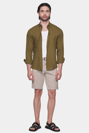 Premium Cotton Dress Shirt (Earth) - Zenvyra Collective