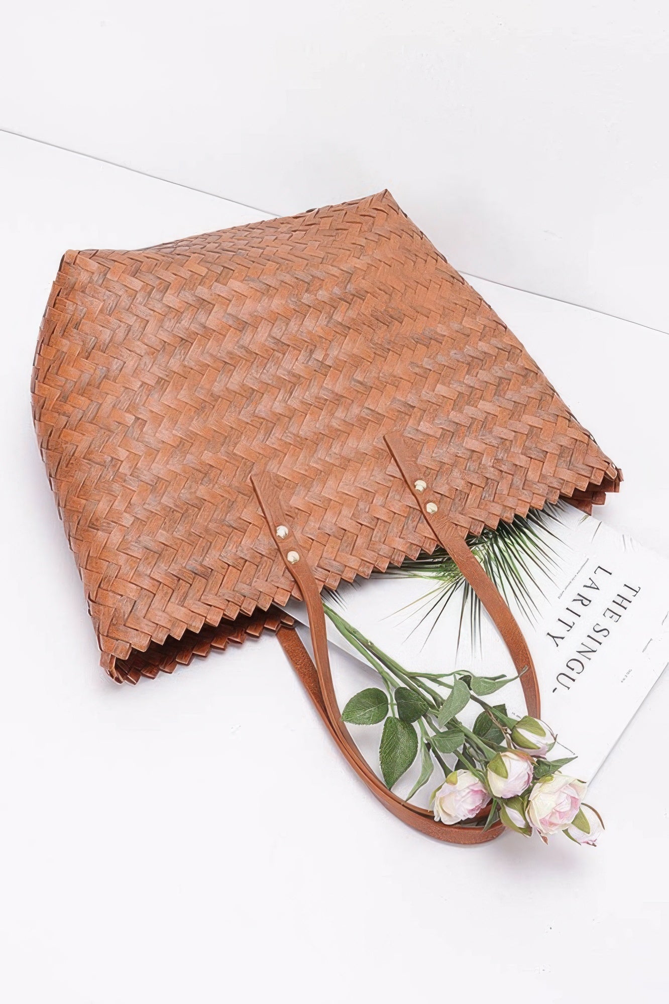 PVC Braided Weave Tote Bag