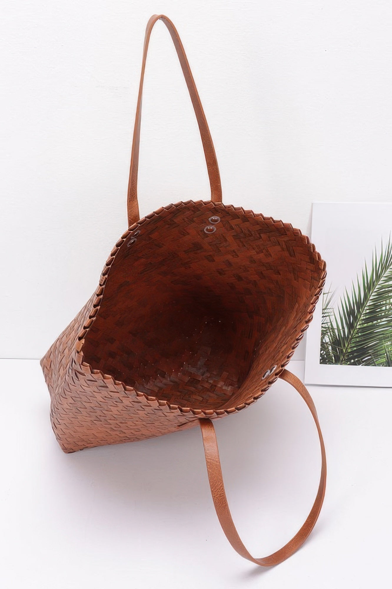 PVC Braided Weave Tote Bag