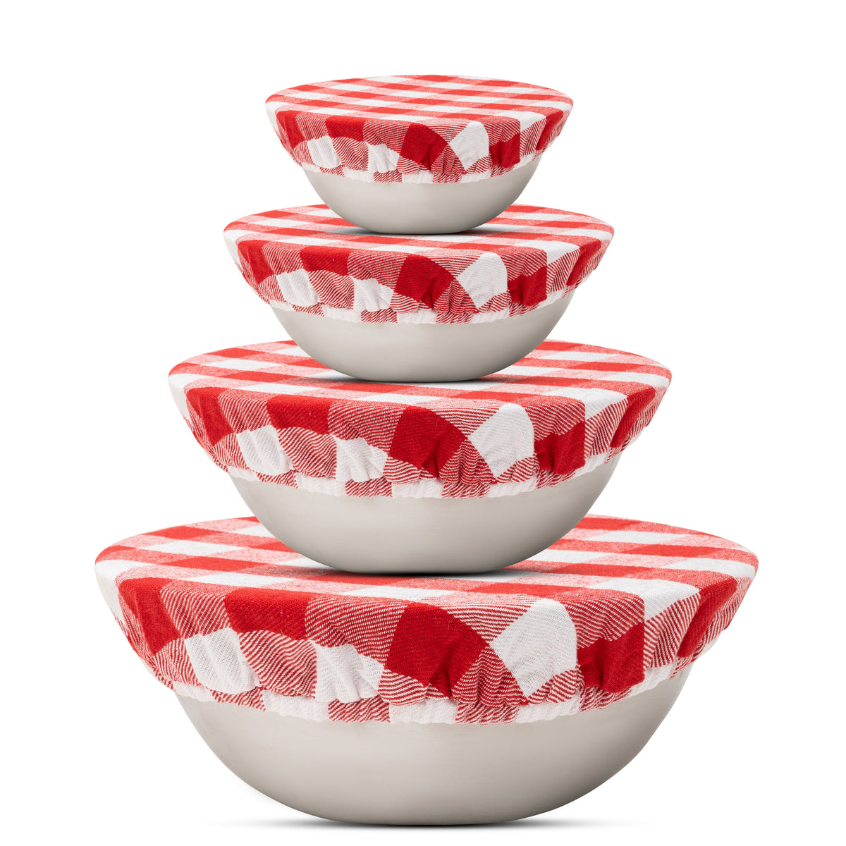 Cloth Bowl Covers – Reusable Linen Food Covers with Elastic