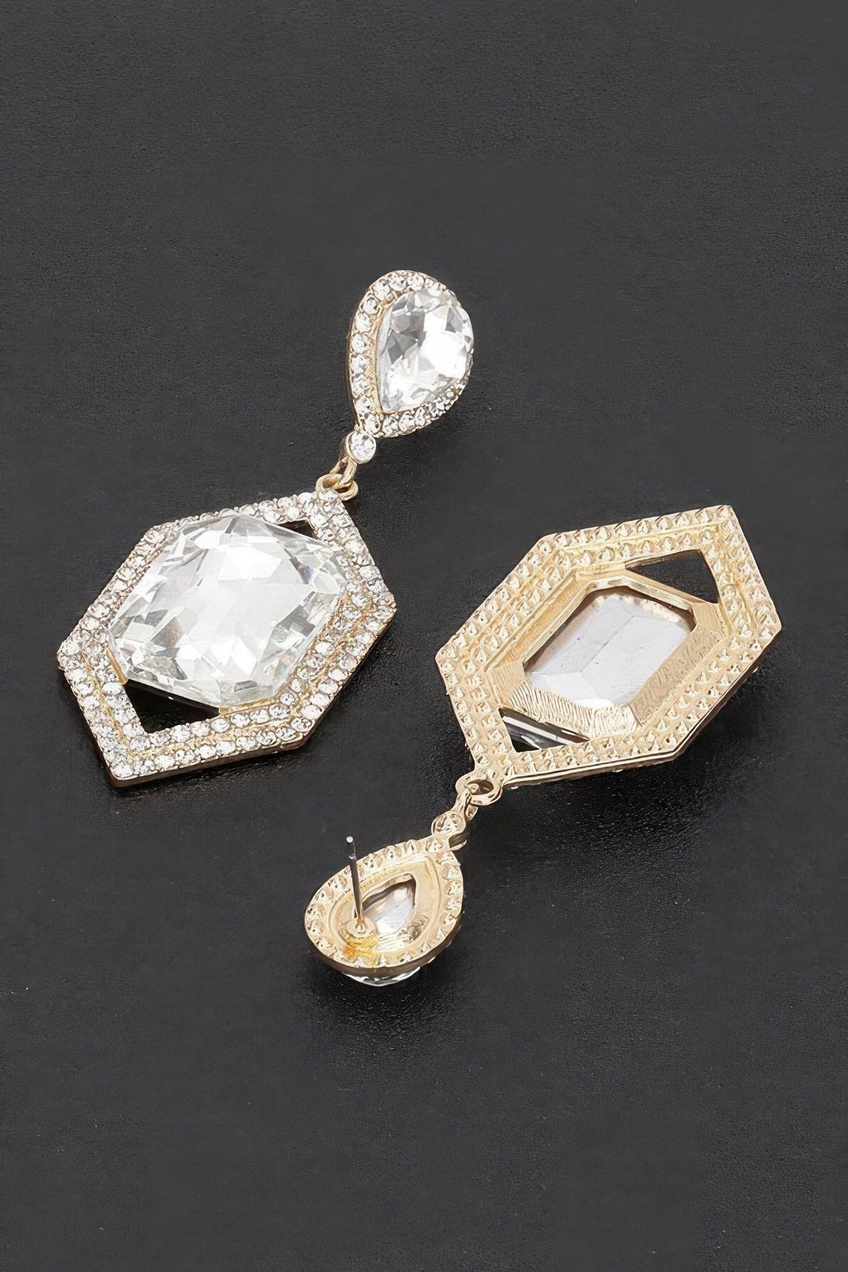Diamond Crystal Rhinestone Drop Earrings
