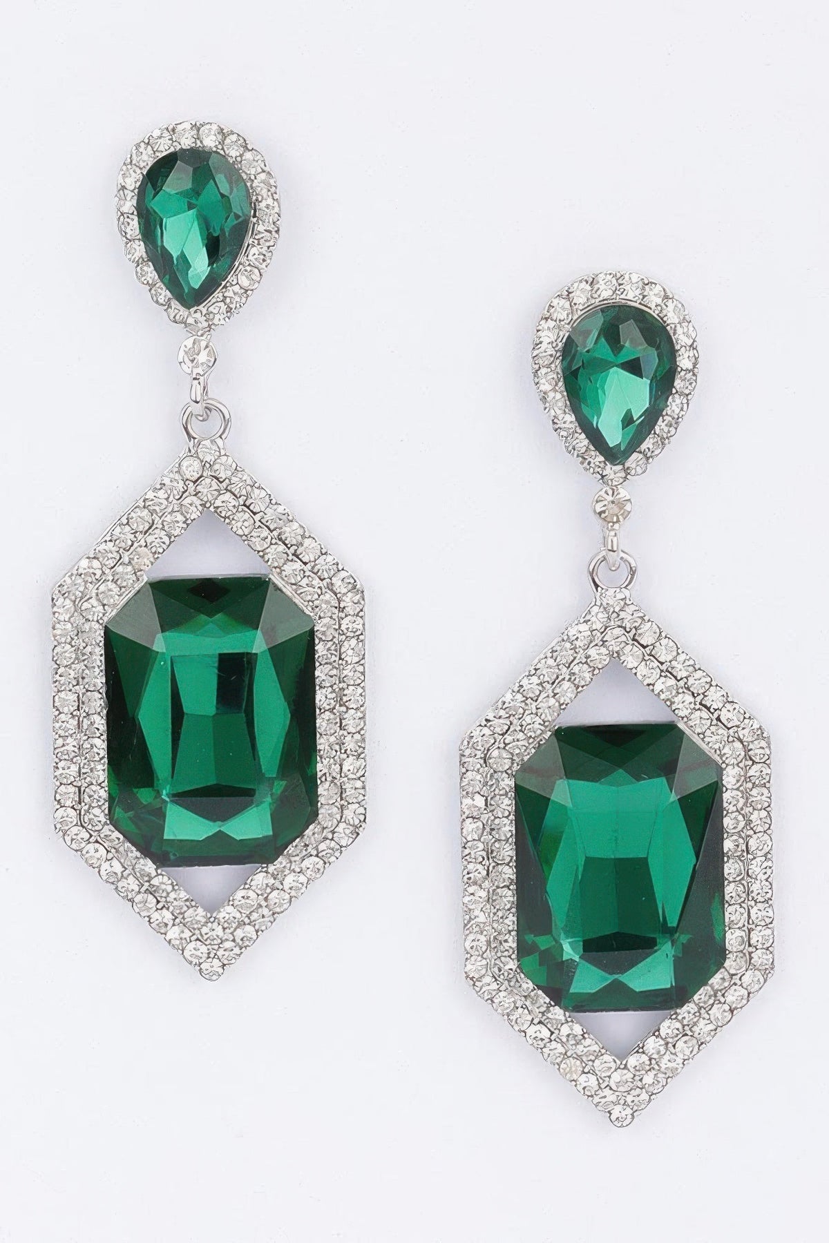 Diamond Crystal Rhinestone Drop Earrings