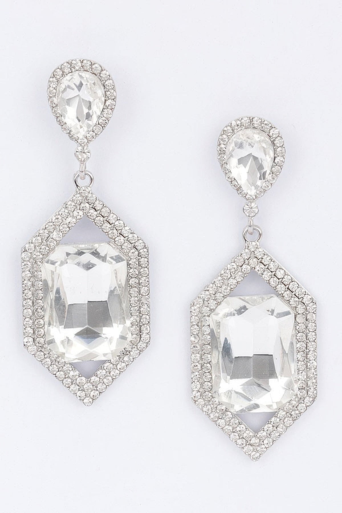 Diamond Crystal Rhinestone Drop Earrings