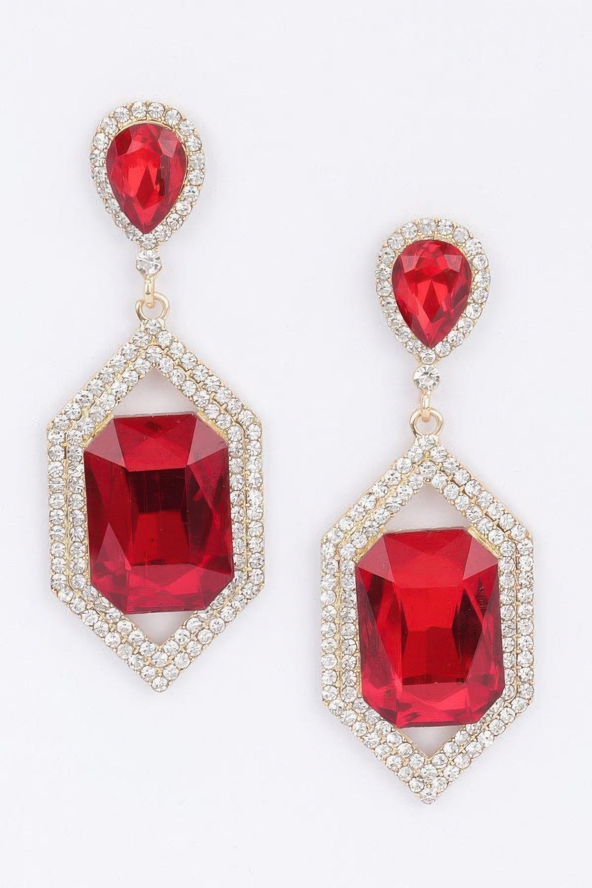 Diamond Crystal Rhinestone Drop Earrings