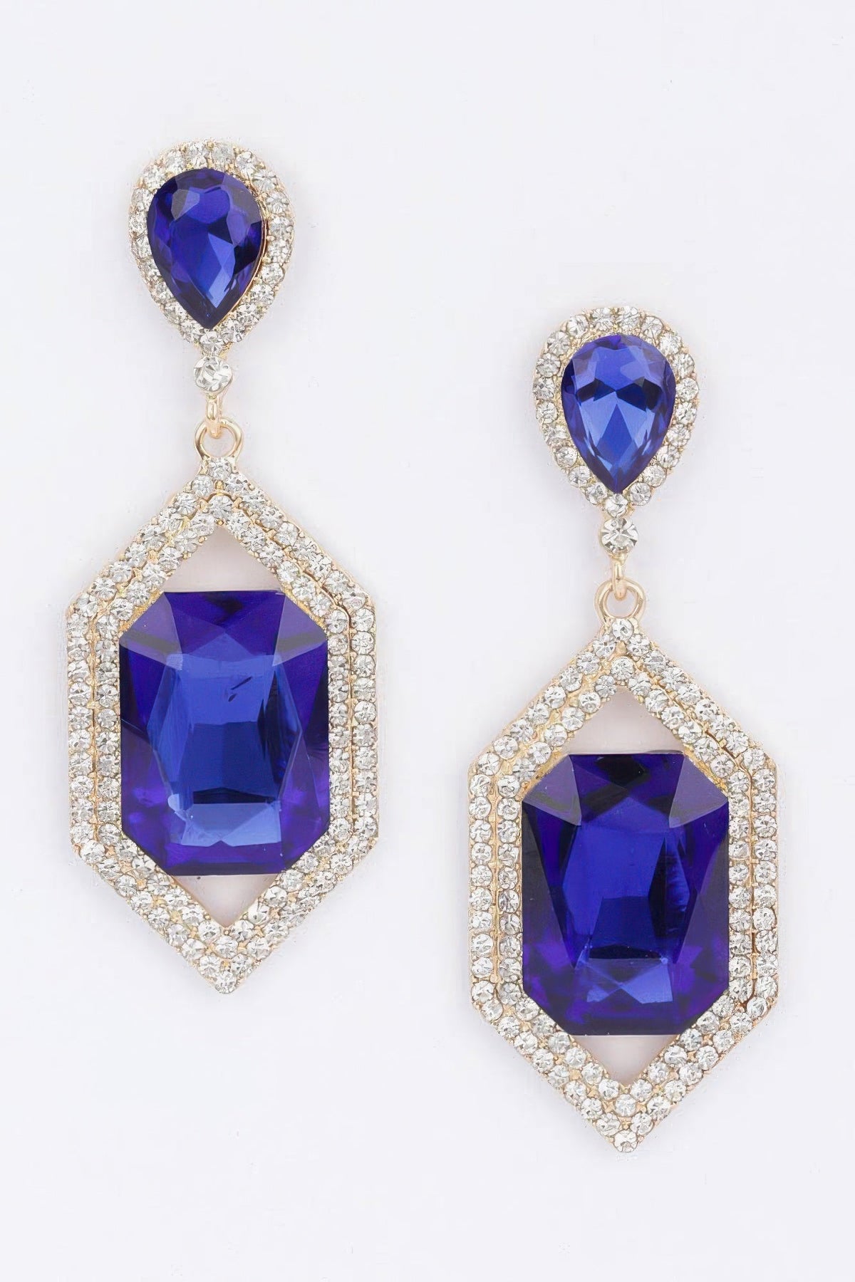 Diamond Crystal Rhinestone Drop Earrings