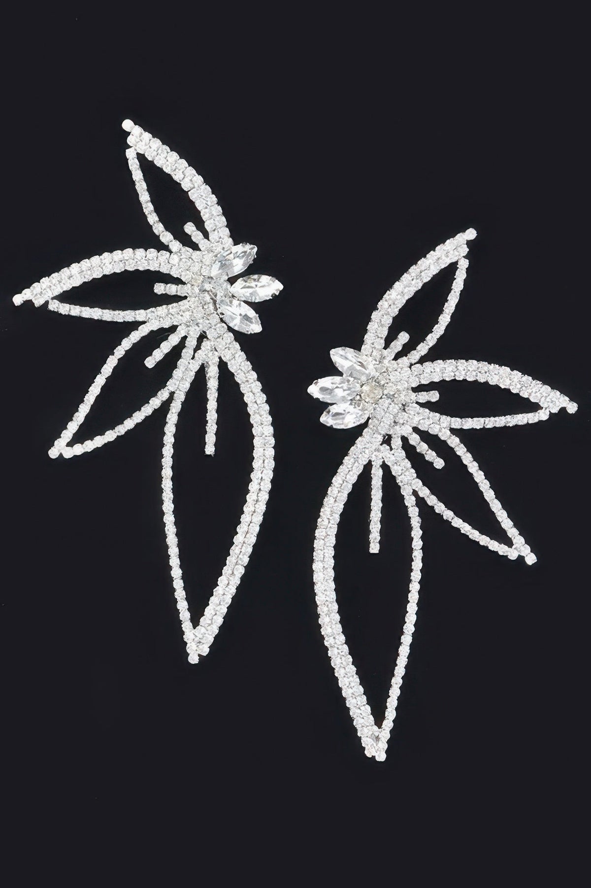 Rhinestone Flower Earring