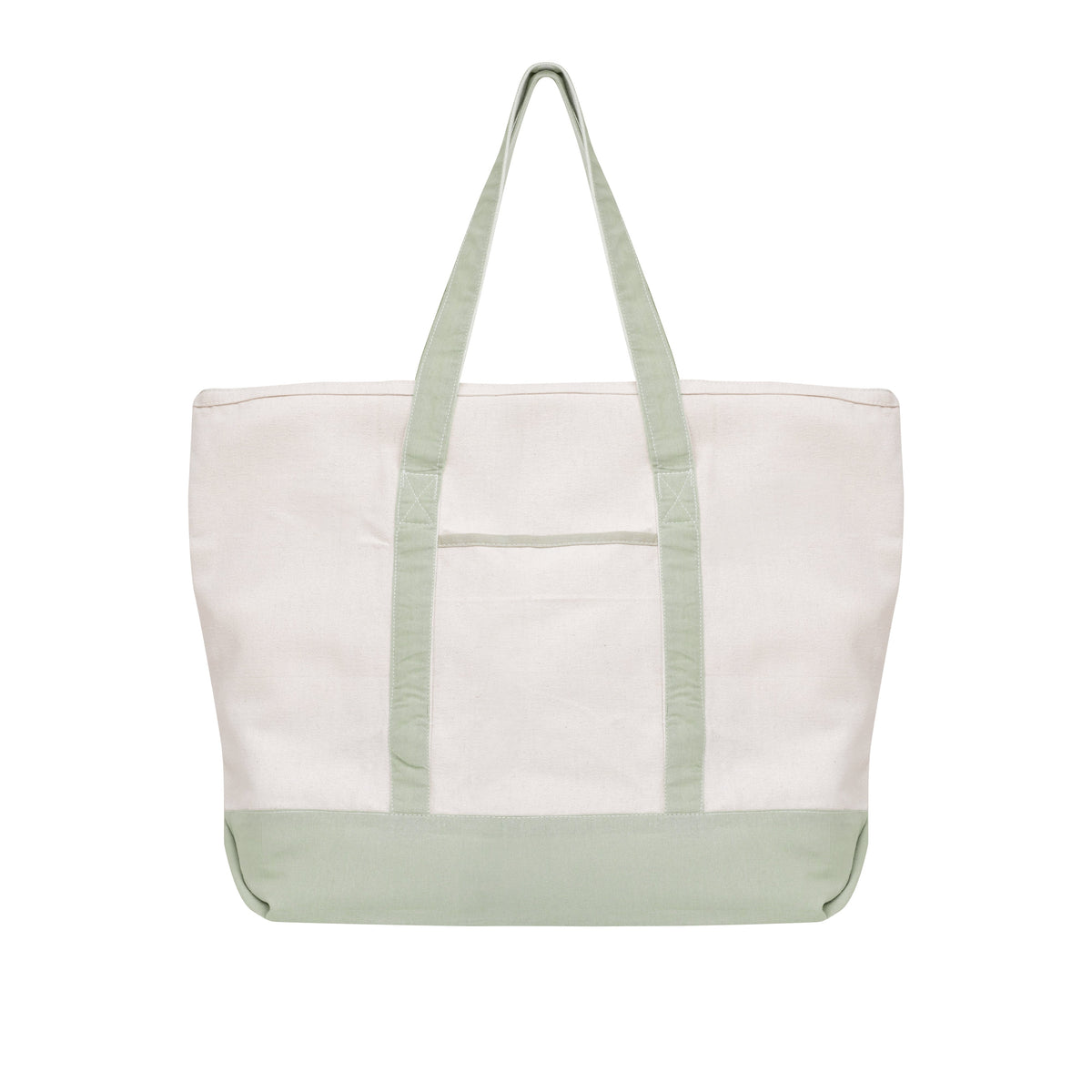 Extra Large Canvas Tote Bag with Zipper | Organic Cotton