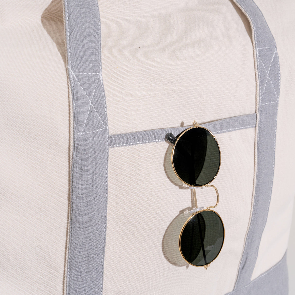 Extra Large Canvas Tote Bag with Zipper | Organic Cotton