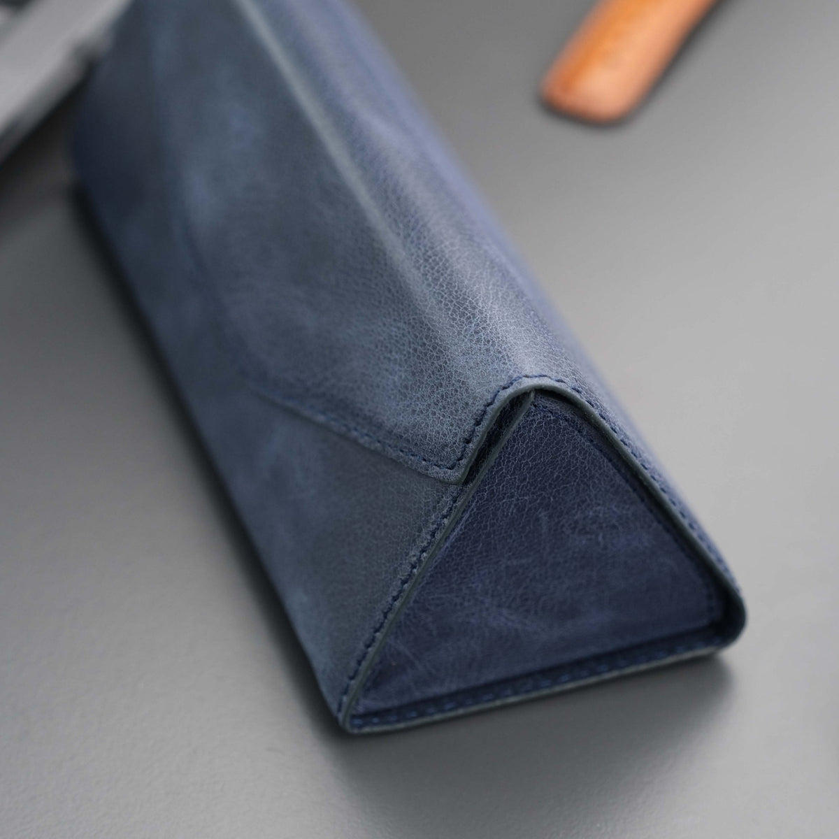 Triangle Leather Glasses Case – Vintage Eyewear Holder