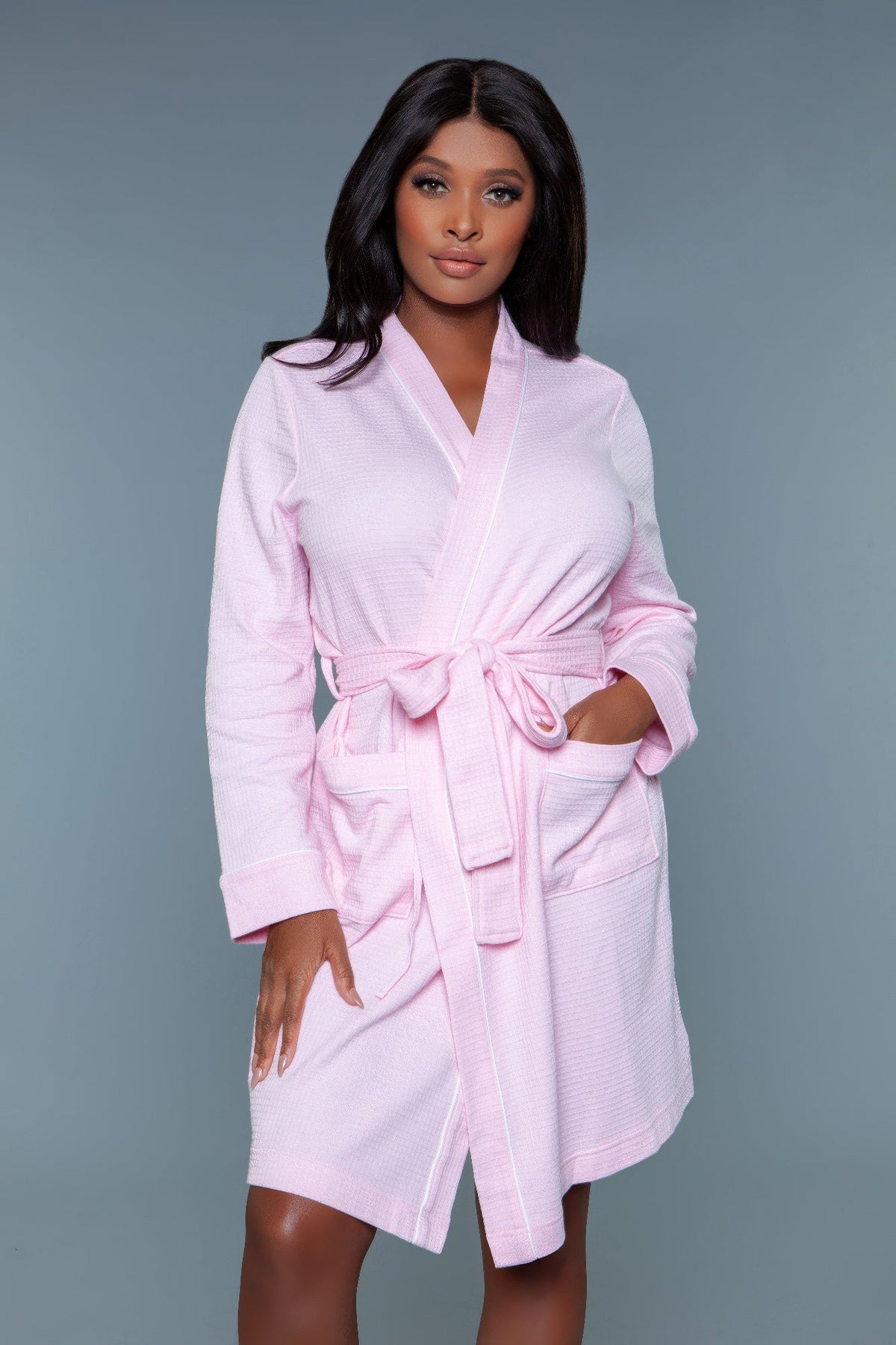 Waffle Robe Queen | Cozy Waffle Knit Loungewear Robe