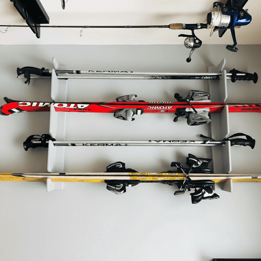 Wall-Mounted Ski Rack
