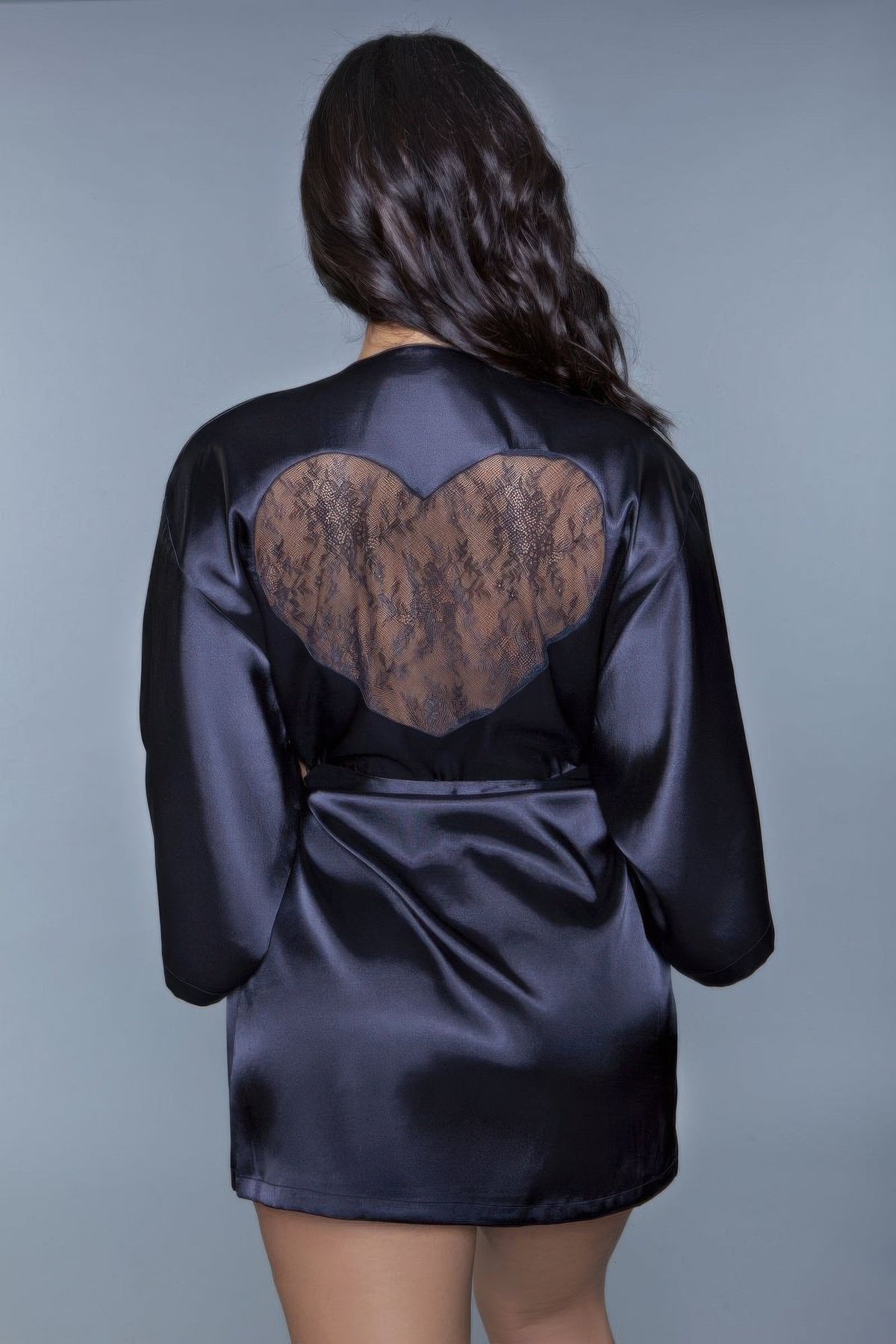 Women's Black Robe – Amora Luxury Lounge Robe